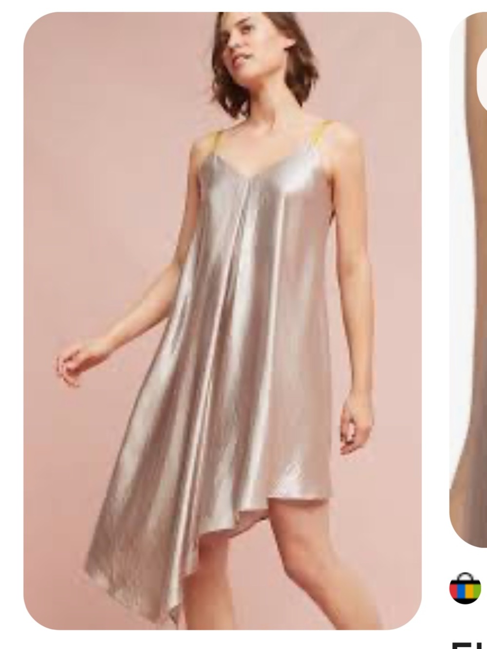 Floreat loved by Anthropologies Monroe Metallic Dress